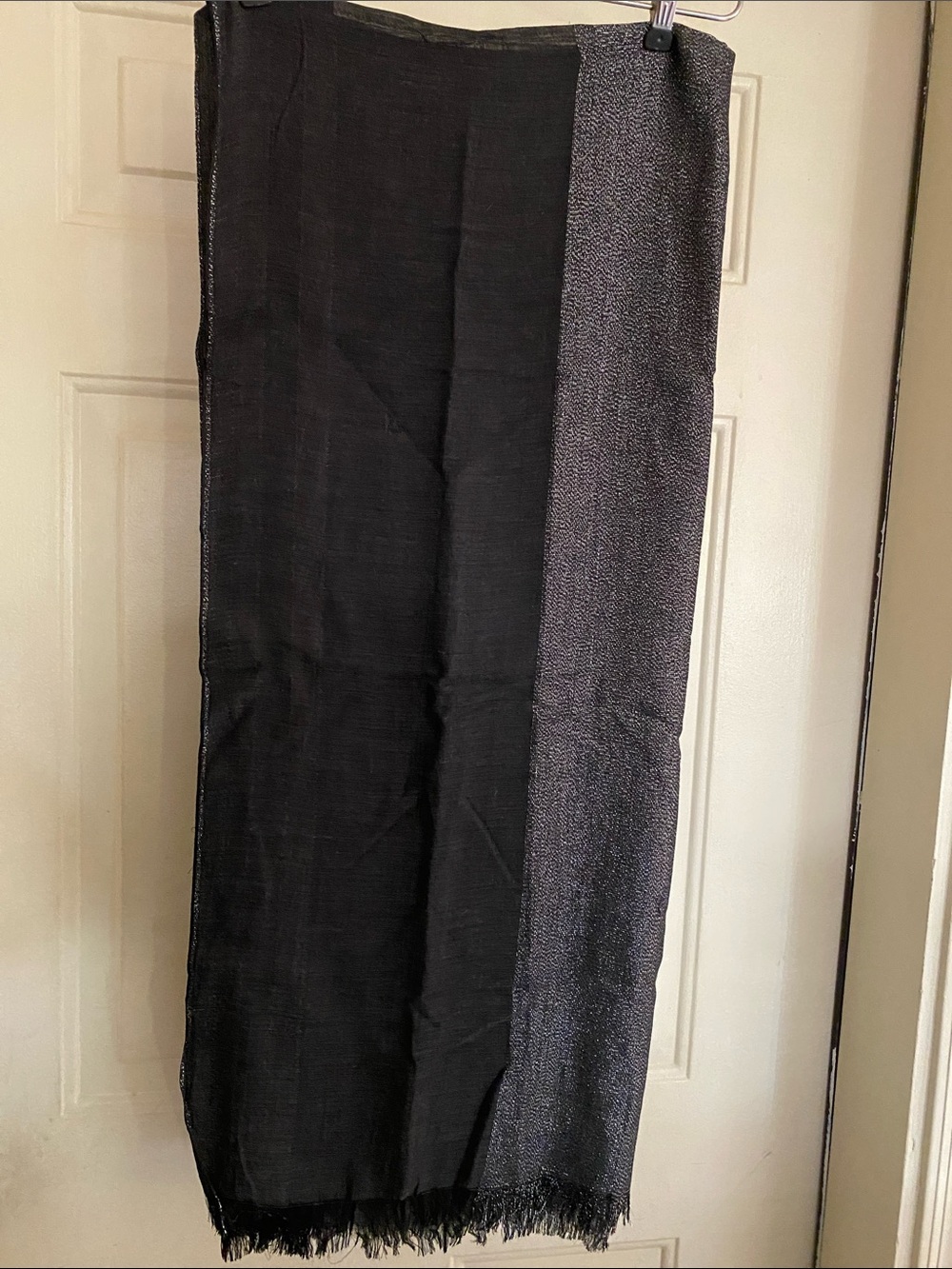 Black & Charcoal Scarf / Wrap